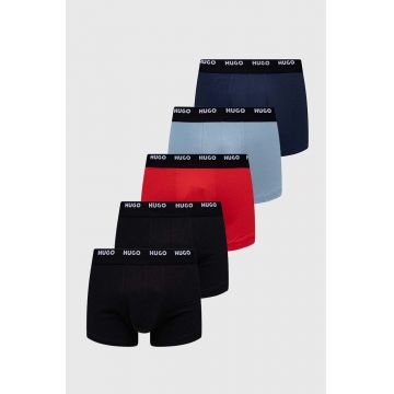 HUGO boxeri 5-pack barbati, culoarea negru