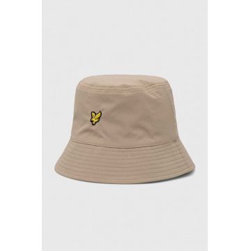 Lyle & Scott palarie cu doua fete culoarea bej