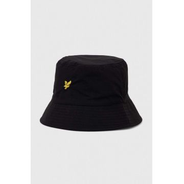 Lyle & Scott pălărie cu două fețe culoarea negru