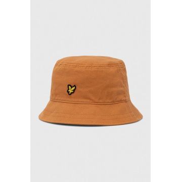 Lyle & Scott palarie din bumbac culoarea portocaliu, bumbac