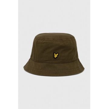 Lyle & Scott palarie din bumbac culoarea verde, bumbac