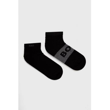 BOSS sosete 2-pack barbati, culoarea negru