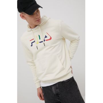 Fila bluza barbati, culoarea bej, cu imprimeu