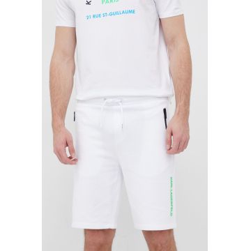 Karl Lagerfeld pantaloni scurti barbati, culoarea alb