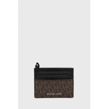 Michael Kors carcasa cardului barbati, culoarea negru