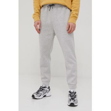 Quiksilver pantaloni barbati, culoarea gri, melanj