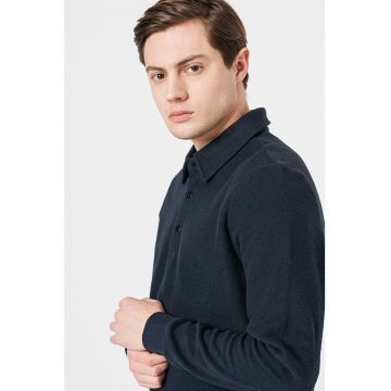 Bluza polo cu maneci lungi