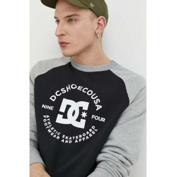 DC bluza barbati, culoarea gri, cu imprimeu
