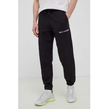 Helly Hansen pantaloni de trening culoarea negru, neted 53926-992