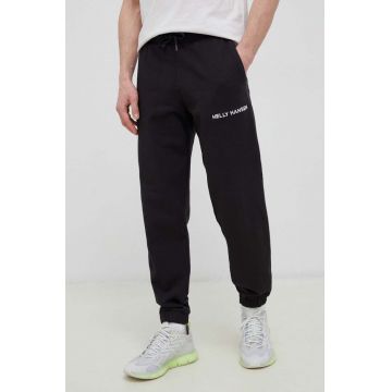 Helly Hansen pantaloni de trening culoarea negru, uni 53926-992