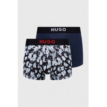 HUGO boxeri 2-pack barbati, culoarea turcoaz