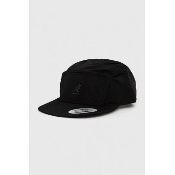 Kangol sapca culoarea negru, neted