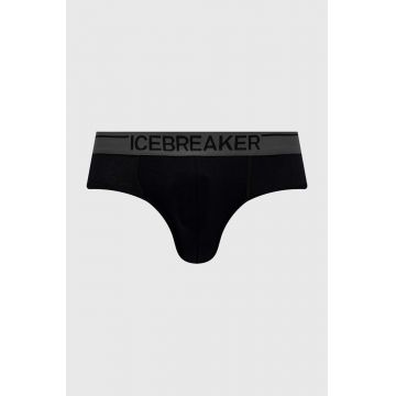 Icebreaker lenjerie functionala Merino Anatomica culoarea negru