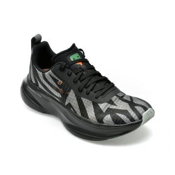 Pantofi sport BLACK BRAND negri, M609BB, din material textil