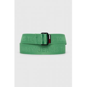 Tommy Jeans curea barbati, culoarea verde