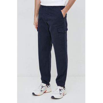 PS Paul Smith pantaloni barbati, culoarea albastru marin, drept