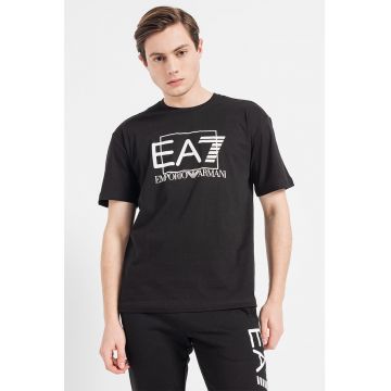 Tricou regular fit de bumbac cu imprimeu logo