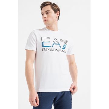 Tricou slim fit cu imprimeu logo