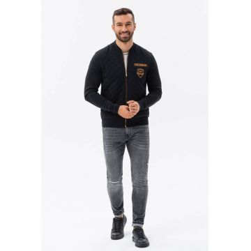 Bluza sport bomber cu fermoar