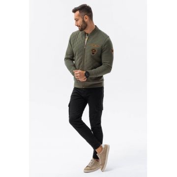 Bluza sport bomber cu fermoar