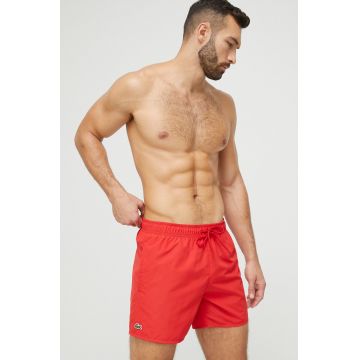 Lacoste pantaloni scurți de baie culoarea rosu MH6270-528