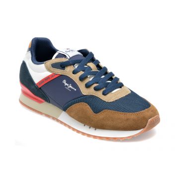 Pantofi sport PEPE JEANS bleumarin, MS30931, din material textil