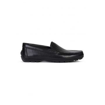 Pantofi loafer uni de piele