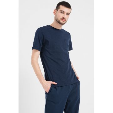 Tricou de bumbac organic cu buzunar aplicat pe piept Thor