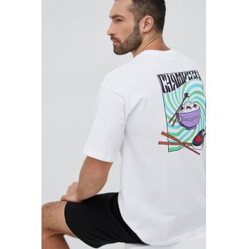 Champion tricou din bumbac culoarea alb, modelator