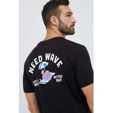 Champion tricou din bumbac culoarea negru, modelator