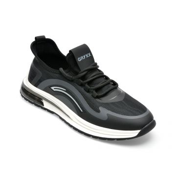 Pantofi sport GRYXX negri, X600016, din material textil