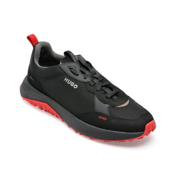 Pantofi sport HUGO negri, 3146, din material textil