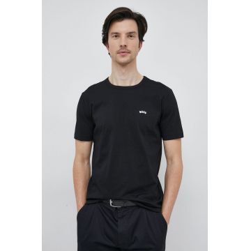 BOSS tricou din bumbac BOSS ATHLEISURE culoarea negru, neted