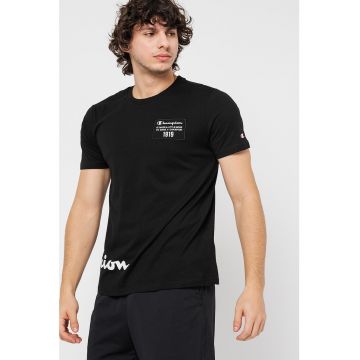 Tricou de bumbac cu imprimeu logo contrastant Easywear