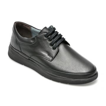 Pantofi GRYXX negri, 122020, din piele naturala