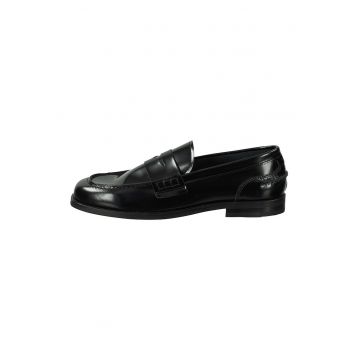 Pantofi loafer din piele cu model uni