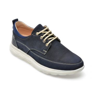 Pantofi OTTER bleumarin, SF6032, din nabuc