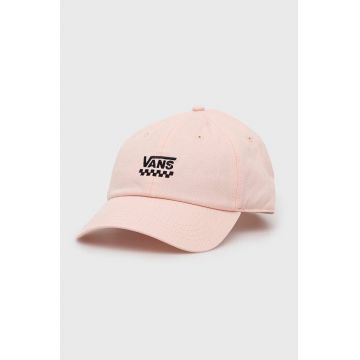 Vans șapcă de baseball din bumbac culoarea roz, cu imprimeu