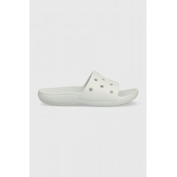 Crocs papuci Classic Slide culoarea gri, 206121