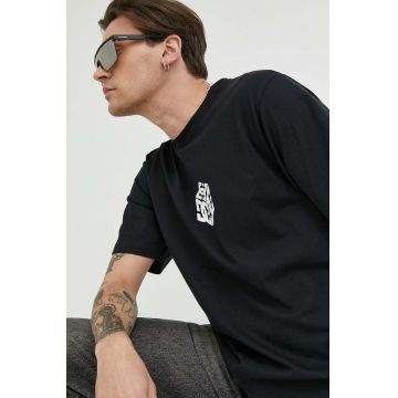 DC tricou din bumbac culoarea negru, cu imprimeu