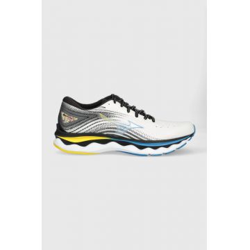 Mizuno pantofi de alergat Wave Sky 6 culoarea alb