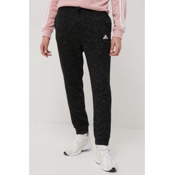 adidas pantaloni HE1794 barbati, culoarea negru, melanj