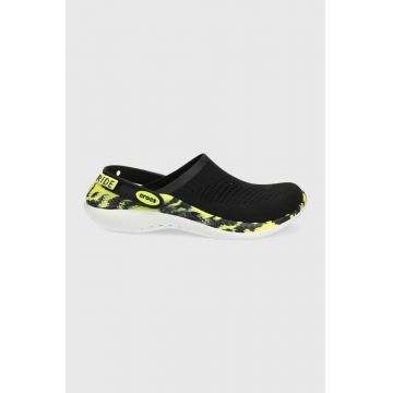Crocs papuci culoarea negru