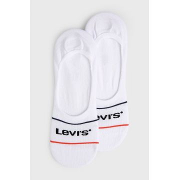 Levi's șosete (2-pack) bărbați, culoarea alb 37157.0771-whitebluer