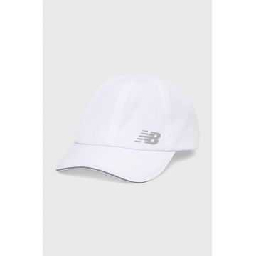 New Balance sapca LAH21103WT culoarea alb, cu imprimeu New Balance sapca LAH21103WT culoarea alb, cu imprimeu
