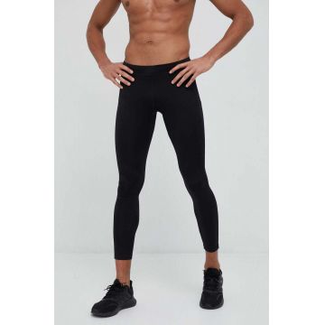 4F leggins de antrenament culoarea negru, neted