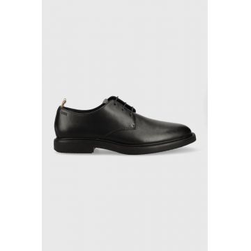 BOSS pantofi de piele Larry barbati, culoarea negru, 50492955