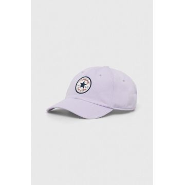 Converse șapcă culoarea violet, cu imprimeu 10022134.A22-VaporViole