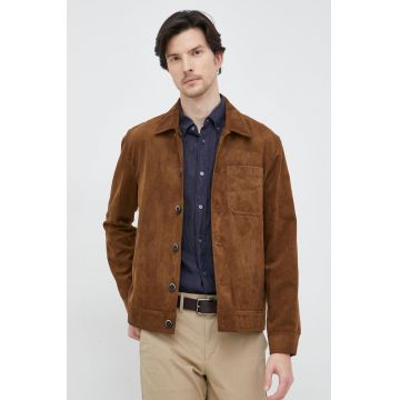 Sisley geaca barbati, culoarea maro, de tranzitie