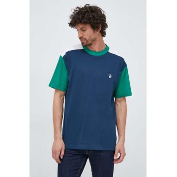 United Colors of Benetton tricou din bumbac culoarea albastru marin, modelator